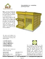 Предварительный просмотр 24 страницы OLT Dog House Assembly Manual