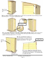 Preview for 14 page of OLT Garden Chalet 4x2 Assembly Manual