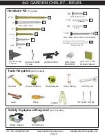 Preview for 3 page of OLT Garden Chalet Assembly Manual