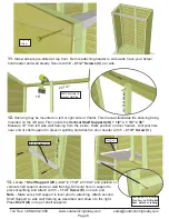 Preview for 8 page of OLT Garden Chalet Assembly Manual