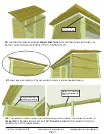 Preview for 11 page of OLT Garden Chalet Assembly Manual