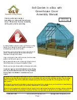 OLT Garden in a Box with Greenhouse Cover Assembly Manual preview