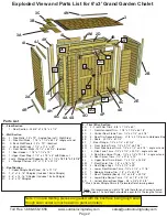 Предварительный просмотр 2 страницы OLT Grand Garden Chalet 6X3-BEVEL Assembly Manual