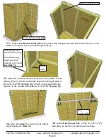 Предварительный просмотр 8 страницы OLT Grand Garden Chalet 6X3-BEVEL Assembly Manual