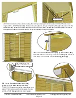 Предварительный просмотр 13 страницы OLT Grand Garden Chalet 6X3-BEVEL Assembly Manual