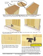 Preview for 17 page of OLT Grand Garden Chalet 6X3 Assembly Manual