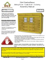 Preview for 1 page of OLT GS124-SLIDER-CEDAR-FJ Assembly Manual