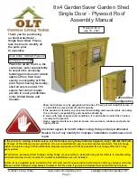 Preview for 1 page of OLT GS84-S-Plywood Assembly Manual