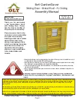 Preview for 1 page of OLT GS84-SLIDER-METAL-FJ Assembly Manual