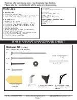 Preview for 2 page of OLT Naramata Assembly Manual