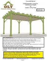 Предварительный просмотр 1 страницы OLT OLM Retractable Canopy Assembly Manual