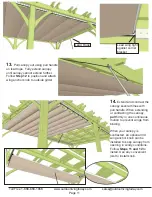 Предварительный просмотр 11 страницы OLT OLM Retractable Canopy Assembly Manual