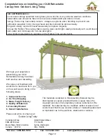 Предварительный просмотр 12 страницы OLT OLM Retractable Canopy Assembly Manual