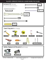 Предварительный просмотр 3 страницы OLT Outdoor Living Today Assembly Manual