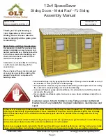 Preview for 1 page of OLT SpaceSaver SS124-SLIDER-METAL-FJ Assembly Manual