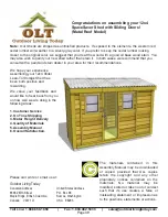 Preview for 39 page of OLT SpaceSaver SS124-SLIDER-METAL-FJ Assembly Manual