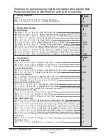 Предварительный просмотр 2 страницы OLT STU128 Assembly Manual