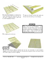 Предварительный просмотр 9 страницы OLT SunShed Garden Shed SSGS1212-AK-METAL Assembly Manual