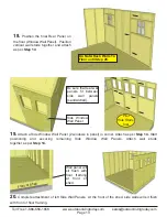 Предварительный просмотр 13 страницы OLT SunShed Garden Shed SSGS1212-AK-METAL Assembly Manual