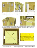 Preview for 15 page of OLT SunShed Garden Shed SSGS1212-FJ-METAL Assembly Manual