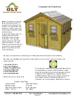 Preview for 45 page of OLT SunShed Garden Shed SSGS1212-FJ-METAL Assembly Manual