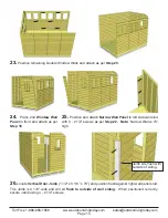 Preview for 14 page of OLT SunShed Greenhouse 8x12 Assembly Manual