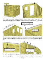 Preview for 16 page of OLT SunShed Greenhouse 8x12 Assembly Manual