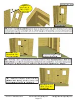 Предварительный просмотр 14 страницы OLT SunShed SSGS1216-AK-Ply Assembly Manual