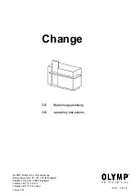 Preview for 1 page of Olymp Change Operating Instructions Manual