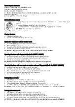 Preview for 10 page of Olymp GOsafe 120FP Series Operating Instructions Manual