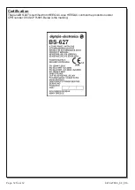 Preview for 12 page of olympia electronics BS-627 Manual