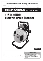 Olympia Tools 86-337 Owner'S Manual & Safety Instructions preview