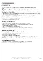 Preview for 14 page of Olympia Tools 86-337 Owner'S Manual & Safety Instructions