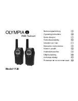 Olympia 1120 Operating Instructions Manual preview