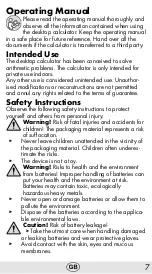 Предварительный просмотр 7 страницы Olympia 2501 Operating Manual