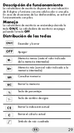 Предварительный просмотр 29 страницы Olympia 2501 Operating Manual