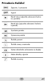 Предварительный просмотр 49 страницы Olympia 2501 Operating Manual