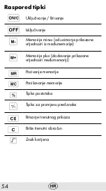 Предварительный просмотр 54 страницы Olympia 2501 Operating Manual