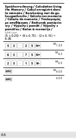 Предварительный просмотр 66 страницы Olympia 2501 Operating Manual