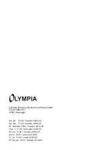 Preview for 72 page of Olympia 4030152031306 Manual