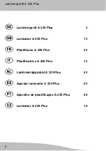 Preview for 2 page of Olympia A 235 Plus Operating Instructions Manual