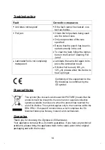 Preview for 16 page of Olympia A 330 Instructions Manual