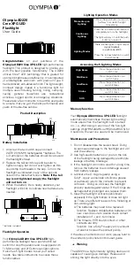 Olympia AD220 Cree XPG LED User Manual preview