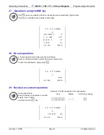 Preview for 22 page of Olympia CM 70 Operating And Programming Manual