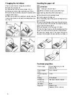 Preview for 6 page of Olympia CPD 425 Operating Instructions Manual