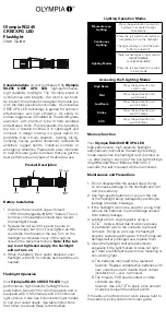 Olympia CREE XPG LED User Manual preview