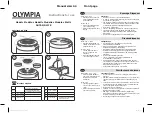 Olympia DH709 Instructions For Use preview