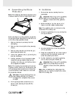 Preview for 7 page of Olympia G 3120 Operating Manual