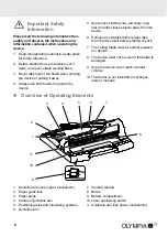 Preview for 8 page of Olympia G 3650 Operating Manual