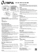 Preview for 3 page of Olympia GO Safe 100 Manual